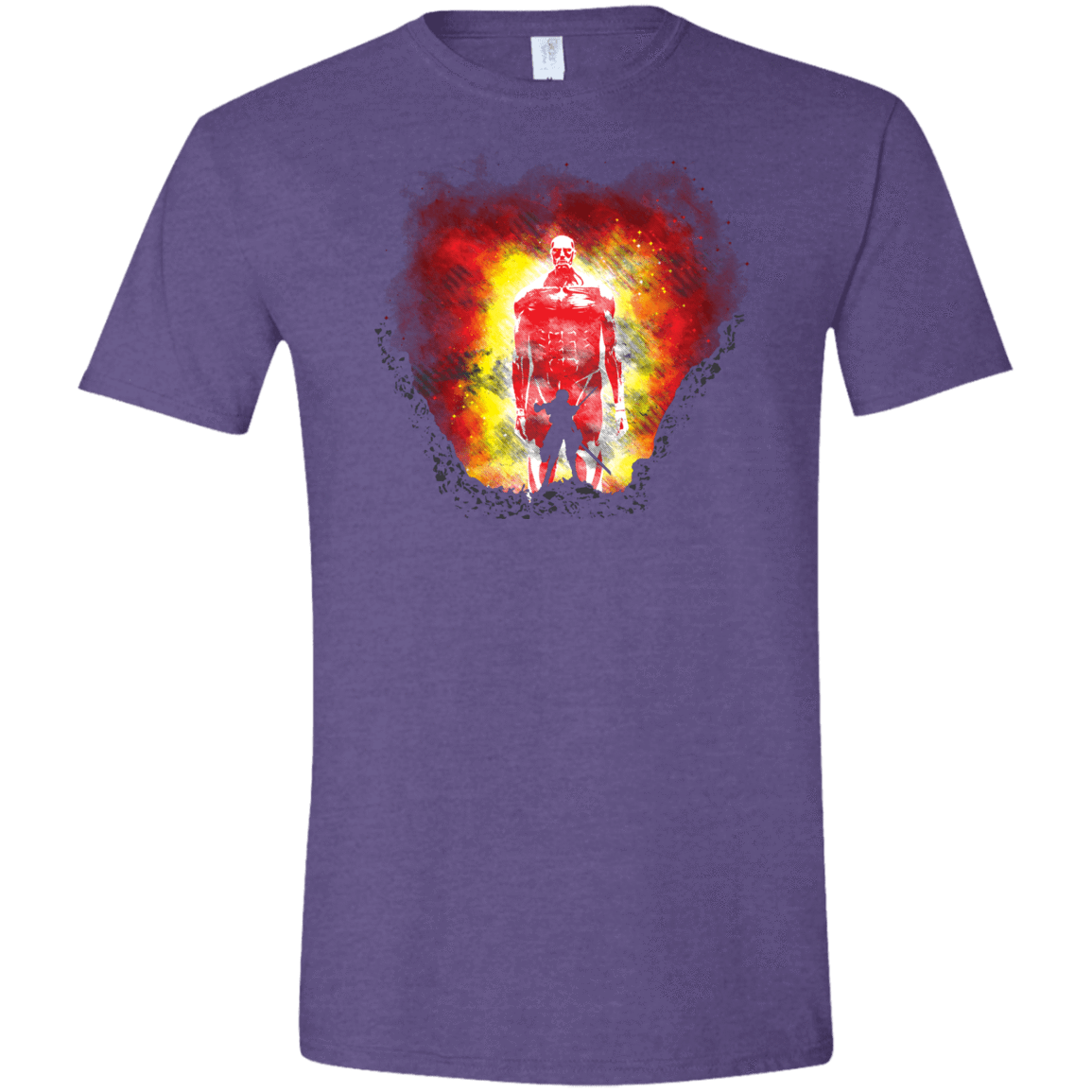 T-Shirts Heather Purple / S Human Prey Men's Semi-Fitted Softstyle