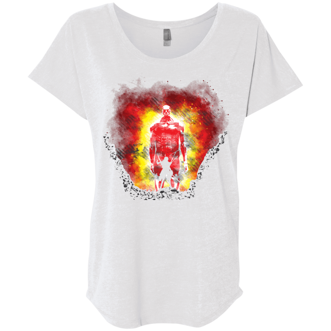 T-Shirts Heather White / X-Small Human Prey Triblend Dolman Sleeve