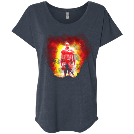 T-Shirts Vintage Navy / X-Small Human Prey Triblend Dolman Sleeve