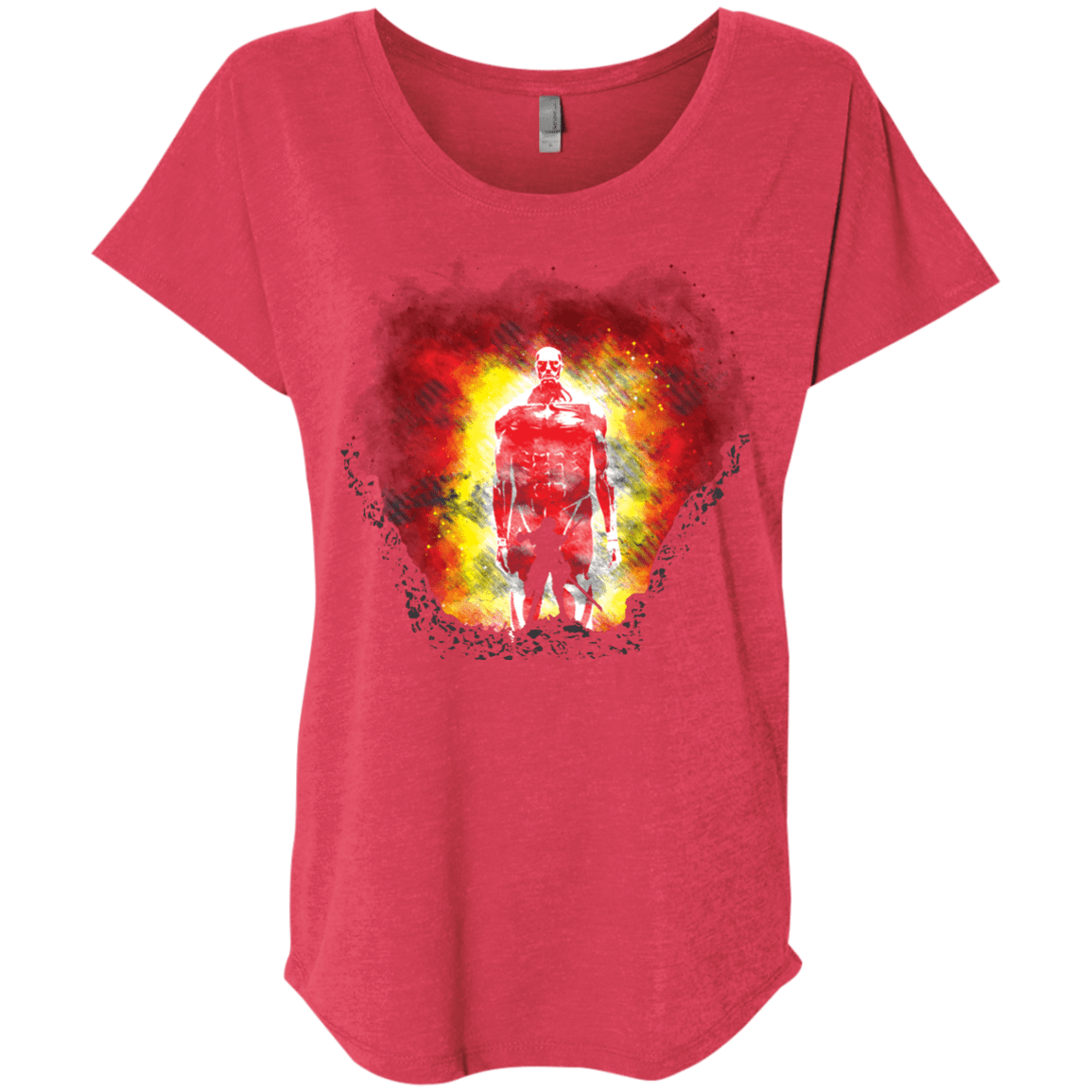 T-Shirts Vintage Red / X-Small Human Prey Triblend Dolman Sleeve