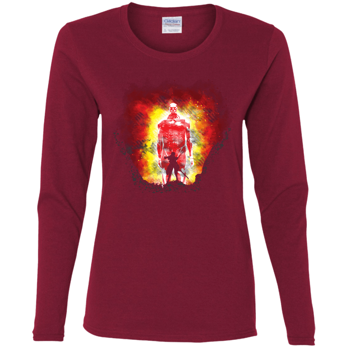 T-Shirts Cardinal / S Human Prey Women's Long Sleeve T-Shirt