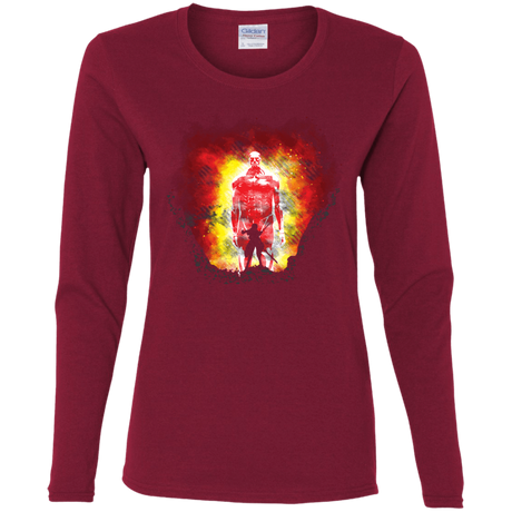 T-Shirts Cardinal / S Human Prey Women's Long Sleeve T-Shirt