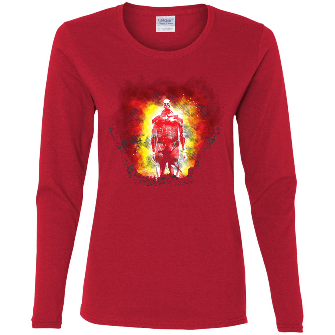 T-Shirts Red / S Human Prey Women's Long Sleeve T-Shirt