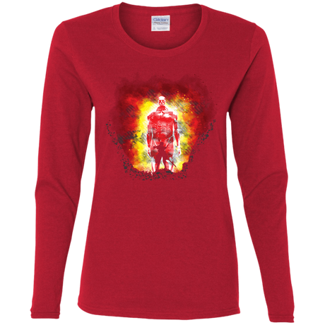 T-Shirts Red / S Human Prey Women's Long Sleeve T-Shirt