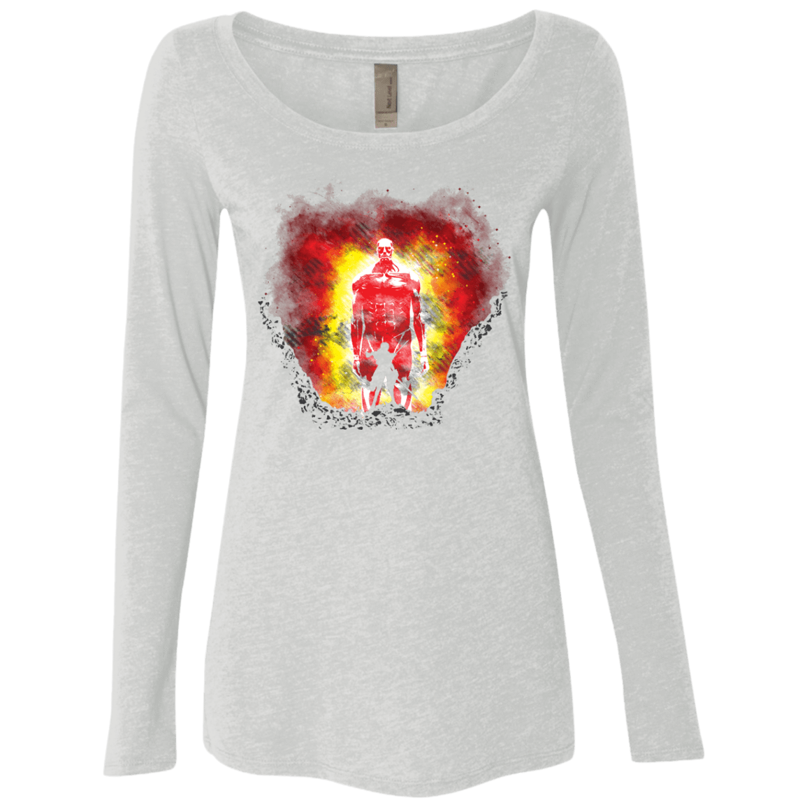 T-Shirts Heather White / S Human Prey Women's Triblend Long Sleeve Shirt
