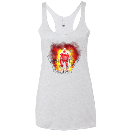 T-Shirts Heather White / X-Small Human Prey Women's Triblend Racerback Tank