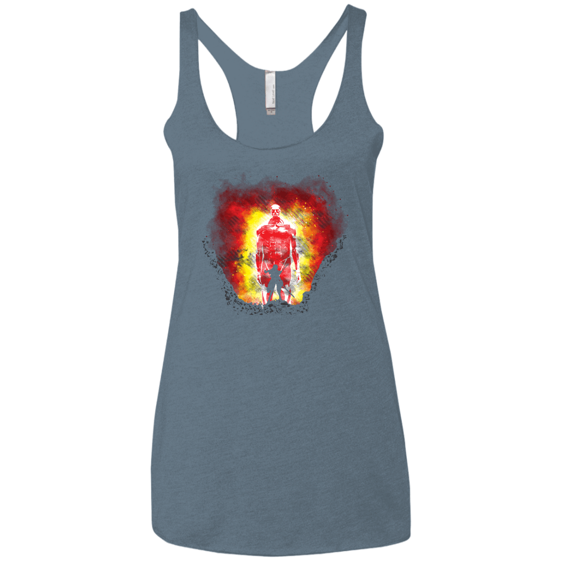 T-Shirts Indigo / X-Small Human Prey Women's Triblend Racerback Tank