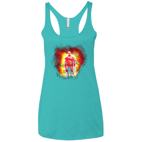 T-Shirts Tahiti Blue / X-Small Human Prey Women's Triblend Racerback Tank