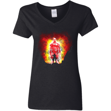 T-Shirts Black / S Human Prey Women's V-Neck T-Shirt