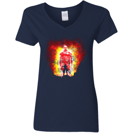 T-Shirts Navy / S Human Prey Women's V-Neck T-Shirt