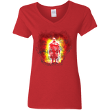 T-Shirts Red / S Human Prey Women's V-Neck T-Shirt