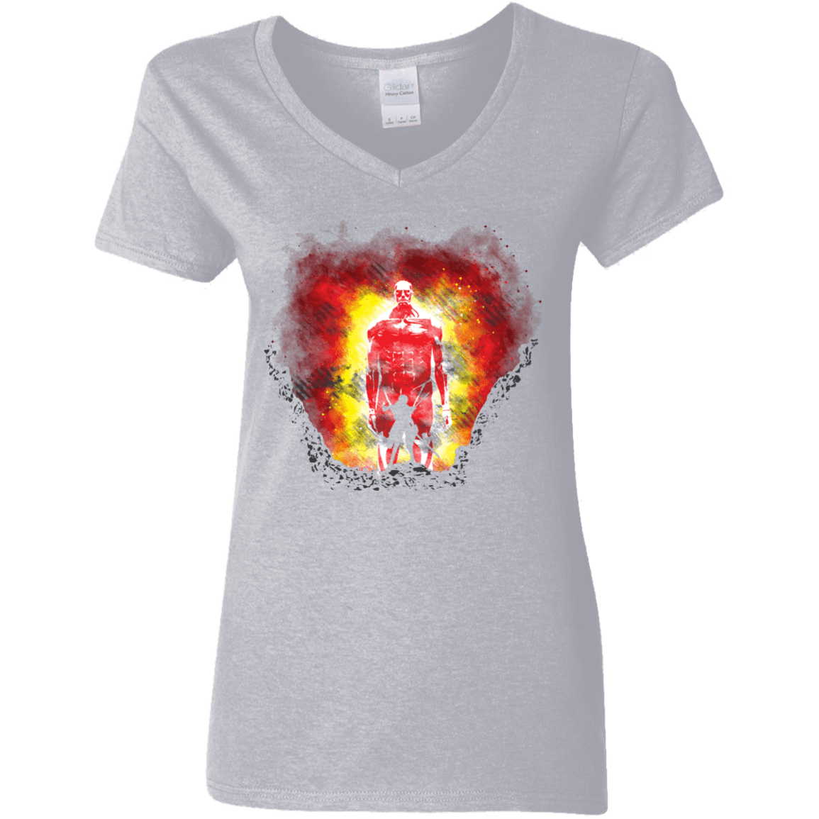 T-Shirts Sport Grey / S Human Prey Women's V-Neck T-Shirt