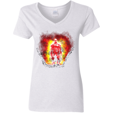 T-Shirts White / S Human Prey Women's V-Neck T-Shirt