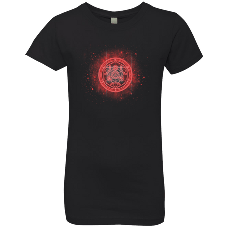 T-Shirts Black / YXS Human Transmutation Circle Girls Premium T-Shirt