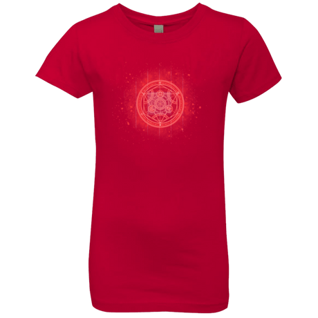 T-Shirts Red / YXS Human Transmutation Circle Girls Premium T-Shirt