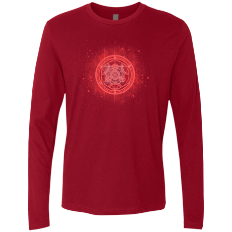 T-Shirts Cardinal / Small Human Transmutation Circle Men's Premium Long Sleeve