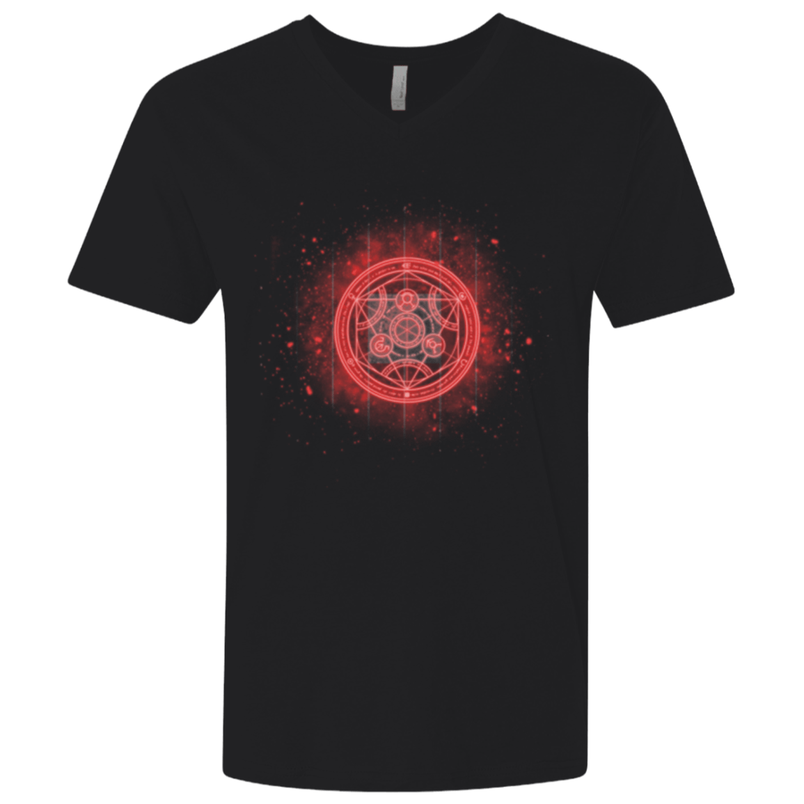 T-Shirts Black / X-Small Human Transmutation Circle Men's Premium V-Neck