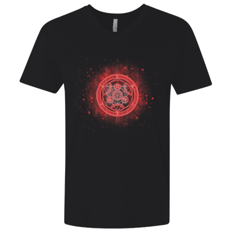 T-Shirts Black / X-Small Human Transmutation Circle Men's Premium V-Neck