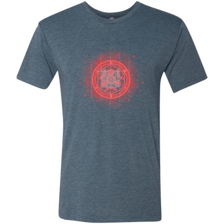 T-Shirts Indigo / Small Human Transmutation Circle Men's Triblend T-Shirt