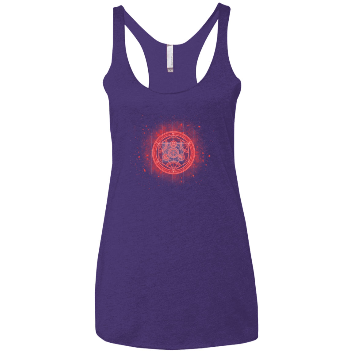 T-Shirts Purple / X-Small Human Transmutation Circle Women's Triblend Racerback Tank