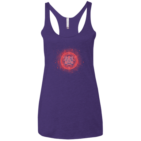 T-Shirts Purple / X-Small Human Transmutation Circle Women's Triblend Racerback Tank