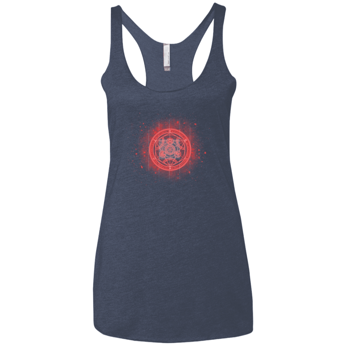 T-Shirts Vintage Navy / X-Small Human Transmutation Circle Women's Triblend Racerback Tank
