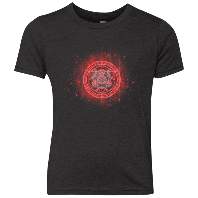 T-Shirts Vintage Black / YXS Human Transmutation Circle Youth Triblend T-Shirt