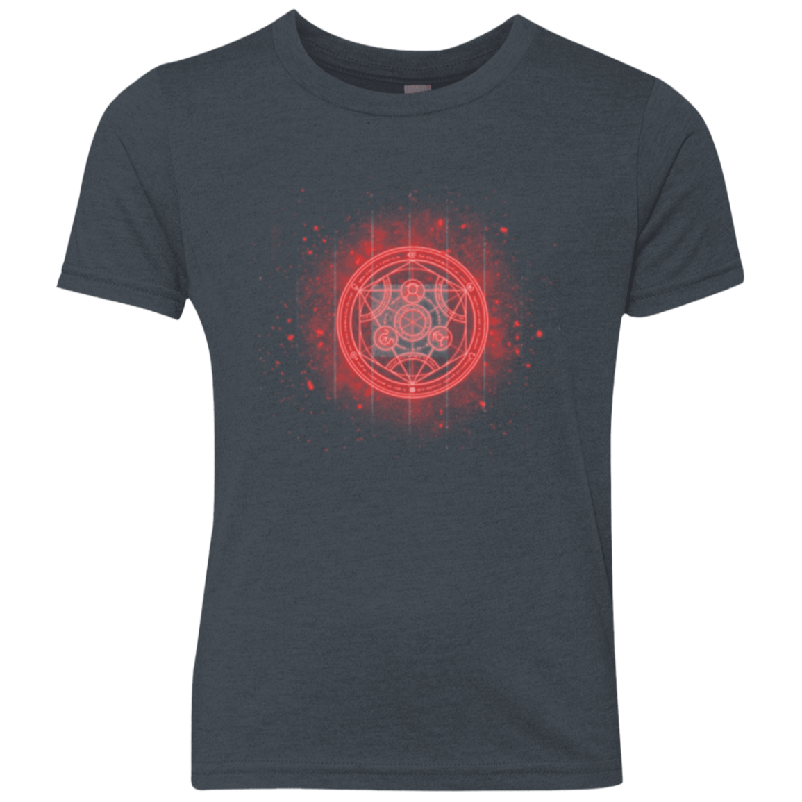 T-Shirts Vintage Navy / YXS Human Transmutation Circle Youth Triblend T-Shirt