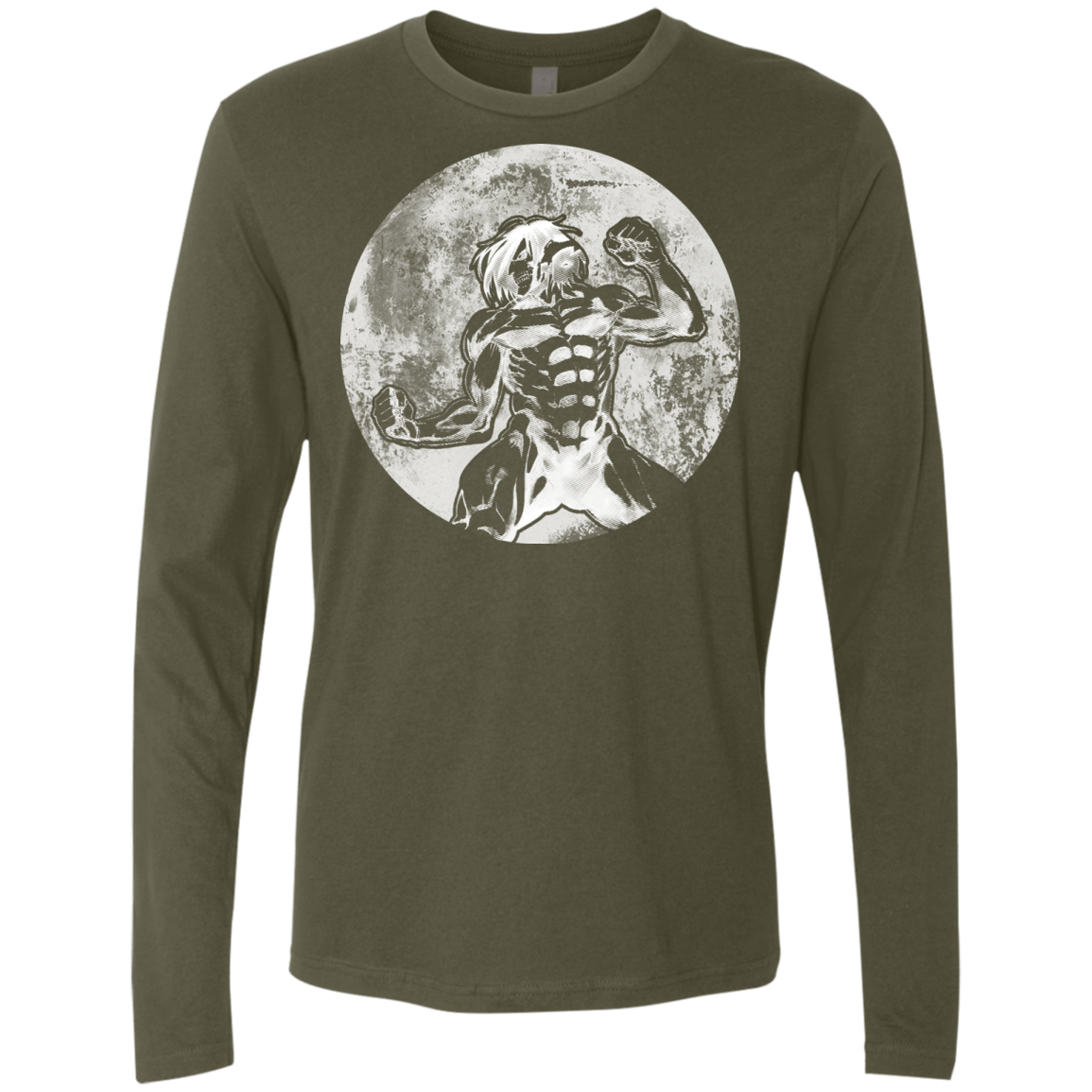 T-Shirts Military Green / S Humans Strength Men's Premium Long Sleeve