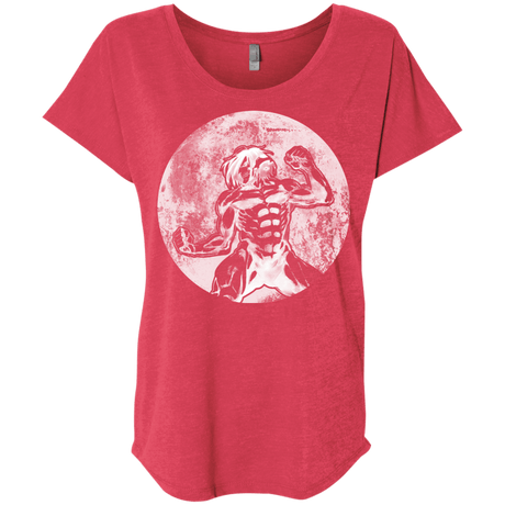 T-Shirts Vintage Red / X-Small Humans Strength Triblend Dolman Sleeve