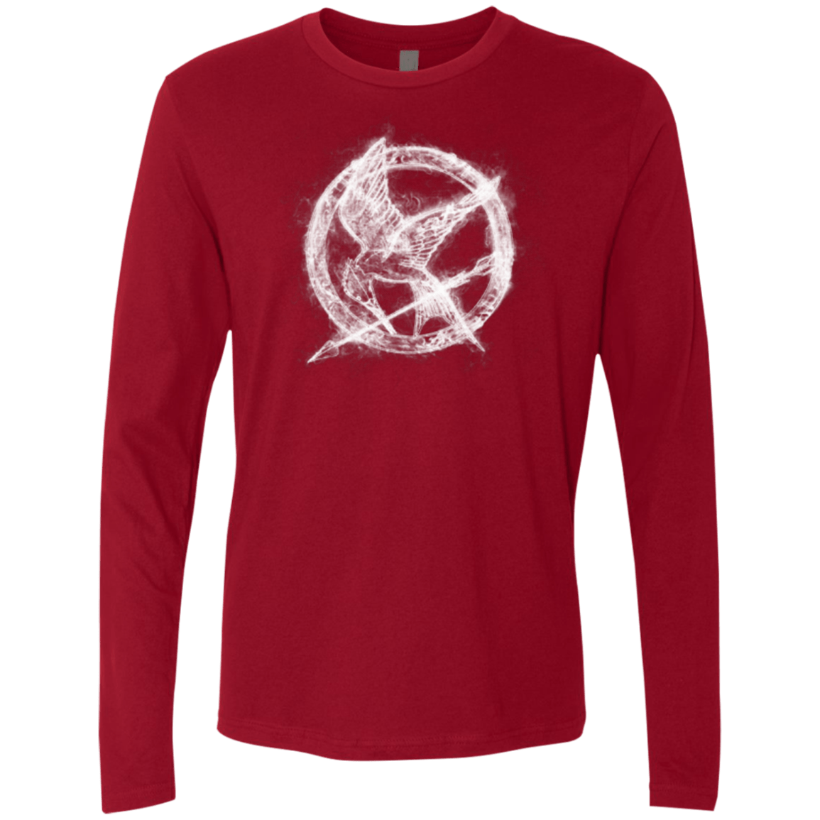 T-Shirts Cardinal / Small Hunger Games Smoke Men's Premium Long Sleeve