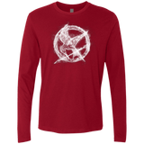 T-Shirts Cardinal / Small Hunger Games Smoke Men's Premium Long Sleeve