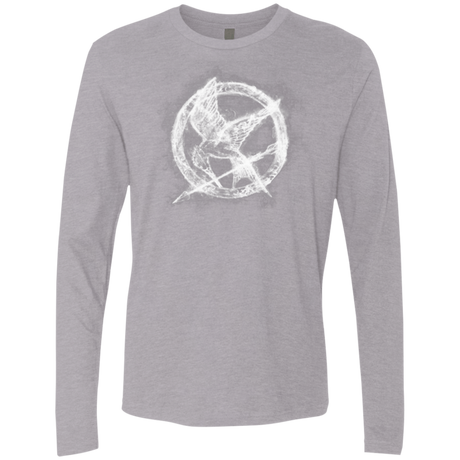T-Shirts Heather Grey / Small Hunger Games Smoke Men's Premium Long Sleeve