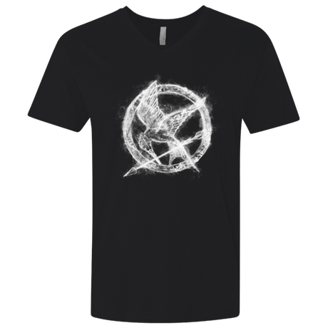 T-Shirts Black / X-Small Hunger Games Smoke Men's Premium V-Neck
