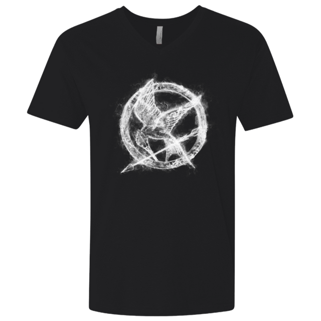 T-Shirts Black / X-Small Hunger Games Smoke Men's Premium V-Neck