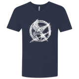 T-Shirts Midnight Navy / X-Small Hunger Games Smoke Men's Premium V-Neck