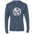 T-Shirts Indigo / X-Small Hunger Games Smoke Triblend Long Sleeve Hoodie Tee