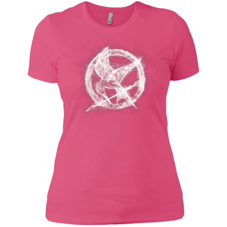 T-Shirts Hot Pink / X-Small Hunger Games Smoke Women's Premium T-Shirt