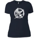 T-Shirts Midnight Navy / X-Small Hunger Games Smoke Women's Premium T-Shirt