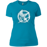 T-Shirts Turquoise / X-Small Hunger Games Smoke Women's Premium T-Shirt