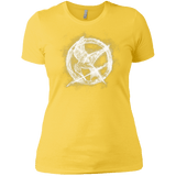 T-Shirts Vibrant Yellow / X-Small Hunger Games Smoke Women's Premium T-Shirt