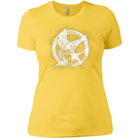 T-Shirts Vibrant Yellow / X-Small Hunger Games Smoke Women's Premium T-Shirt