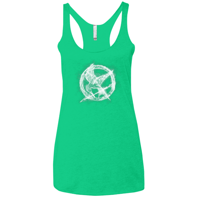 T-Shirts Envy / X-Small Hunger Games Smoke Women's Triblend Racerback Tank