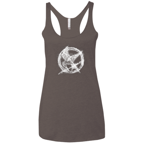 T-Shirts Macchiato / X-Small Hunger Games Smoke Women's Triblend Racerback Tank