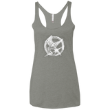 T-Shirts Venetian Grey / X-Small Hunger Games Smoke Women's Triblend Racerback Tank