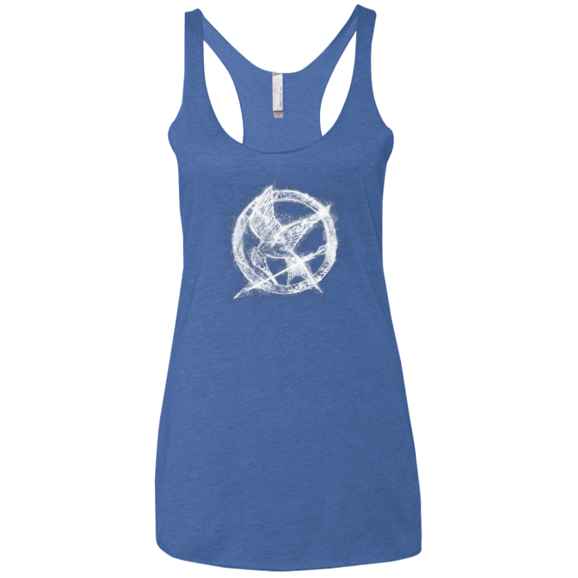 T-Shirts Vintage Royal / X-Small Hunger Games Smoke Women's Triblend Racerback Tank