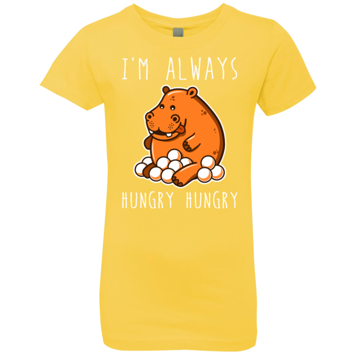 T-Shirts Vibrant Yellow / YXS Hungry Hungry Girls Premium T-Shirt
