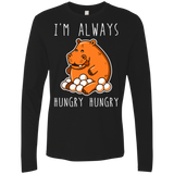 T-Shirts Black / Small Hungry Hungry Men's Premium Long Sleeve