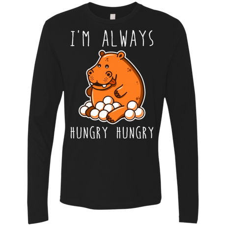T-Shirts Black / Small Hungry Hungry Men's Premium Long Sleeve