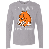 T-Shirts Heather Grey / Small Hungry Hungry Men's Premium Long Sleeve